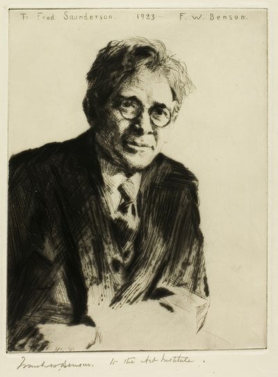 Ritratto per Fred Saunderson da Frank Weston Benson