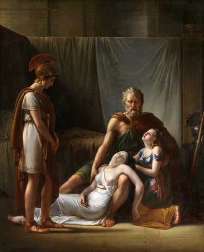 La morte della moglie di Belisario da François Joseph Kinsoen