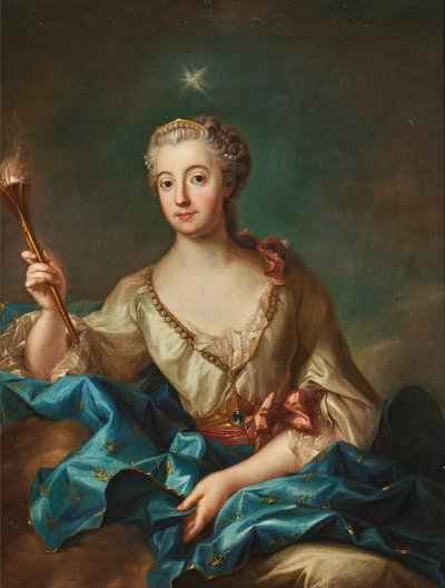 La regina Louisa Ulrika nel ruolo di Aurora da Francois Adrien Grasognon Latinville