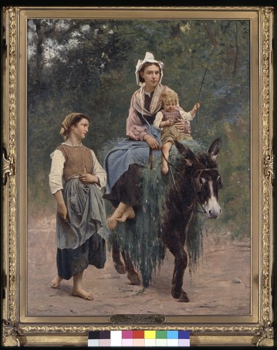 Famiglia di Contadini Italiani, data sconosciuta da François Alfred Delobbe