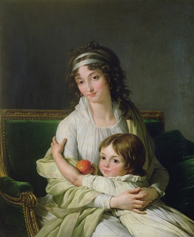 Ritratto presunto di Madame Jeanne-Justine Boyer-Fonfrede e suo figlio Henri da François André Vincent