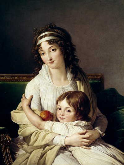 Presunto ritratto di Madame Boyer Fonfrede e suo figlio Henri da François André Vincent
