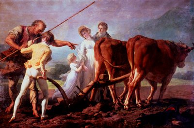 La lezione di aratura da François André Vincent