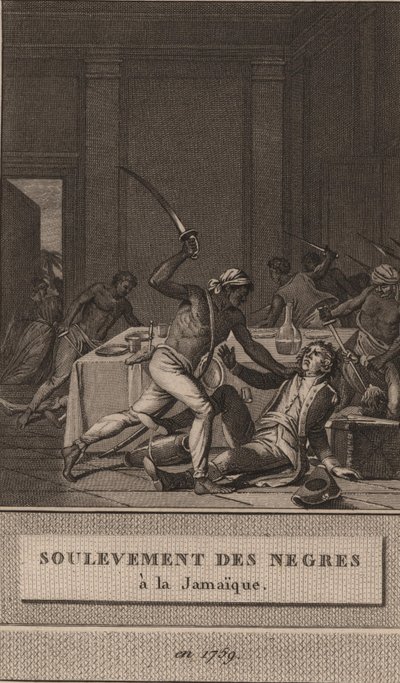 Rivolta degli schiavi neri in Giamaica nel 1760, 1800 da François Anne David