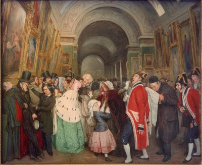 Quattro ore, al Salone. (Chiusura del Salone annuale di pittura) da François Auguste Biard