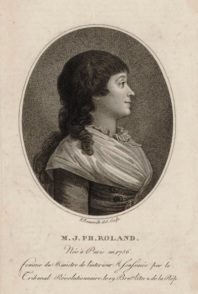Madame Roland di Bonneville da Francois Bonneville
