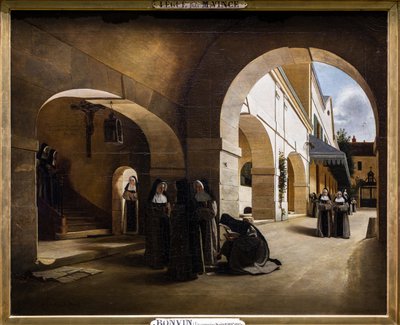 Ave Maria: interno del convento di Aramont da François Bonvin