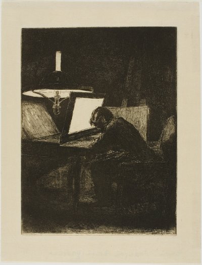 Incisione di François Bonvin da François Bonvin