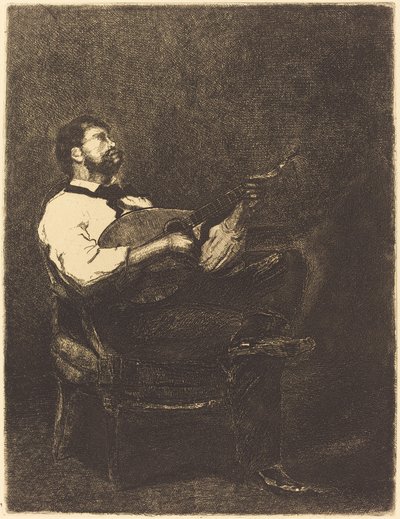 Suonatore di chitarra (Joueur de Guitare) da François Bonvin