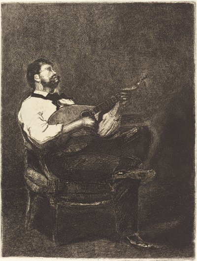 Suonatore di Chitarra da François Bonvin