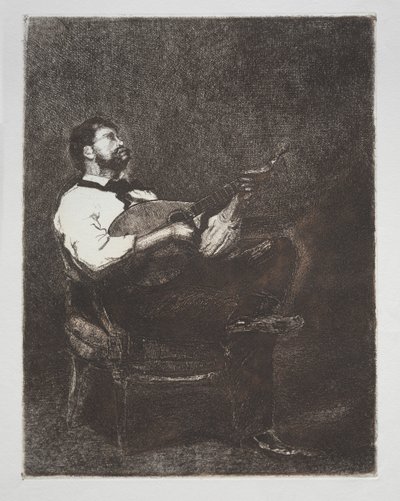 Suonatore di chitarra da François Bonvin