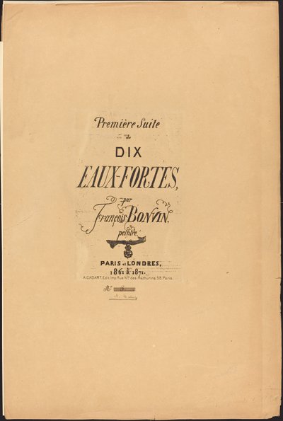 Première Suite de dix eaux-fortes da François Bonvin