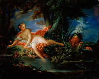 Un bagnante spaventato, 1736 da François Boucher