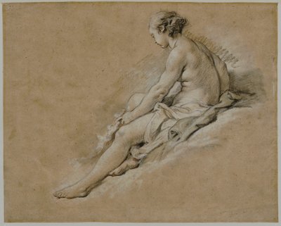 Ragazza nuda seduta da François Boucher