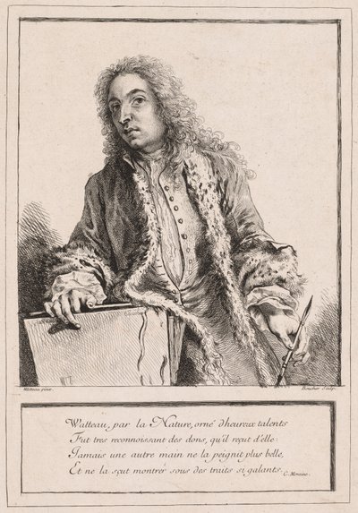 Antoine Watteau, c. 1727 da François Boucher