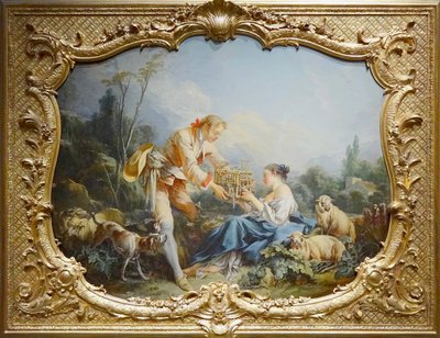 Boucher - Il pastore compiacente, Parigi, Archives nationales, Hôtel de Soubise da François Boucher