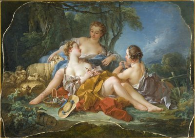 Boucher - Le Confidenze pastorali, 1745 circa da François Boucher