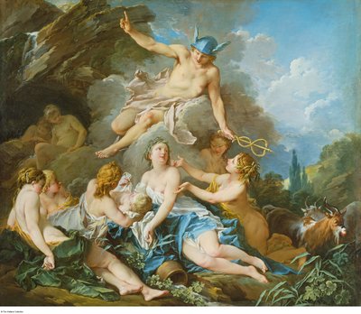 Boucher - Mercurio che affida il Bambino Bacco alle Ninfe, 1732 - 1734 ca. da François Boucher