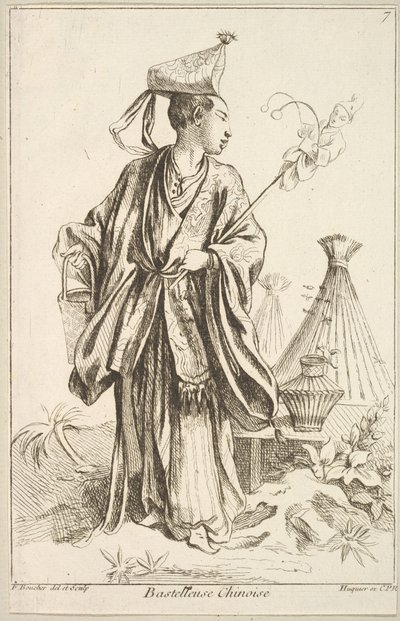 Artista cinese, 1738-45 da François Boucher