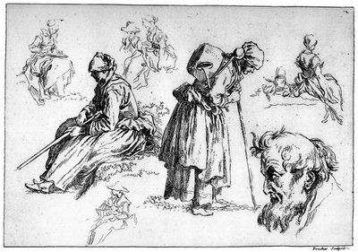 Figure diverse, c1720-1770, 1924 da François Boucher