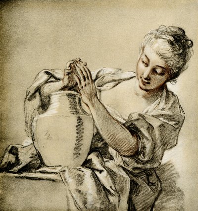 Ragazza al pozzo da François Boucher