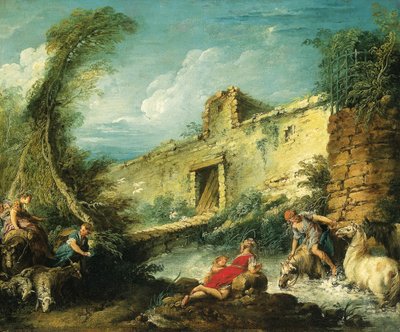 Il passaggio del guado da François Boucher