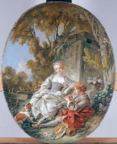 Il suonatore di flageolet da François Boucher