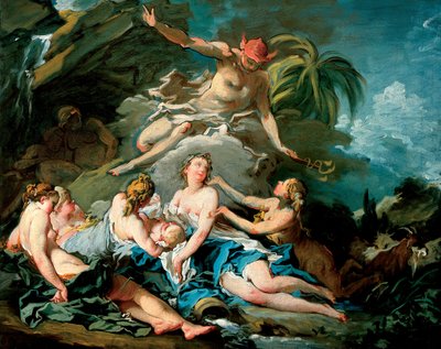 Mercurio affida il piccolo Bacco alle Ninfe di Nisa da François Boucher
