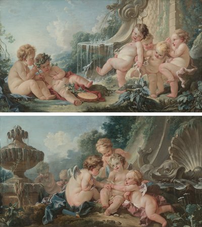 Musica e danza e Cupidi in cospirazione da François Boucher
