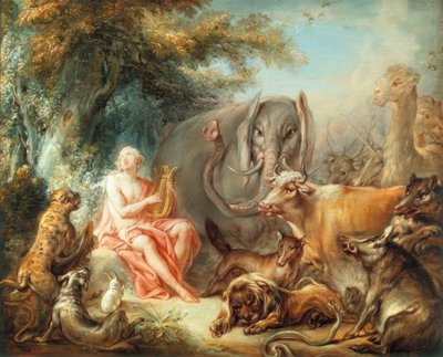 Orfeo incanta gli animali da François Boucher