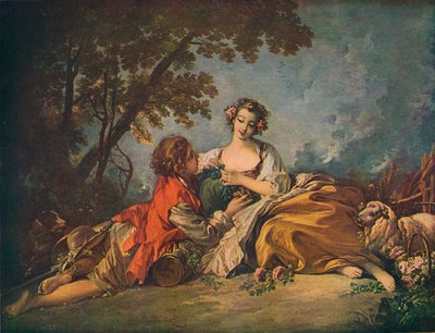 Soggetto pastorale, XVIII secolo da François Boucher