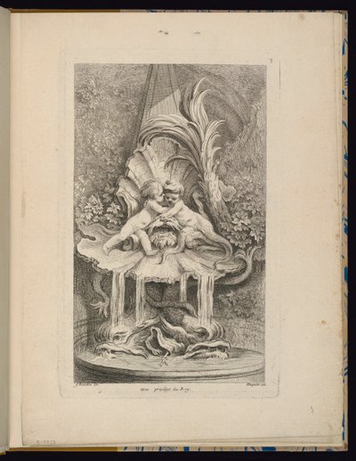 Tavola 3, Recueil de Fontaines (Collezione di fontane) da François Boucher