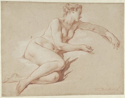 Nudo femminile reclinato, verso destra da François Boucher