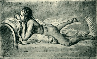 Nudo femminile reclinato, 1751, 1943 da François Boucher