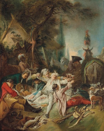 Riposo durante la caccia da François Boucher