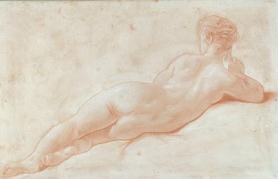 Nudo di donna sdraiata di schiena da François Boucher