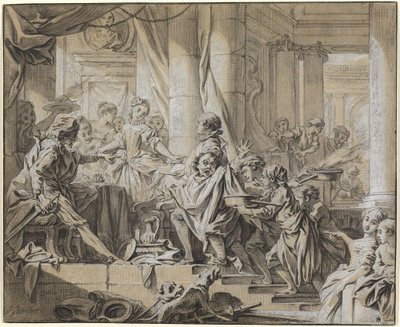 Sancho fugge dai servi del Duca da François Boucher