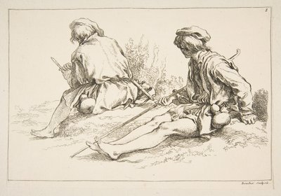 Foglio di schizzi, 1753 da François Boucher