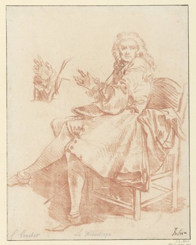 Studio per Alceste (Design for the illustration of Le Misanthrope from the 1734 edition of Molière
