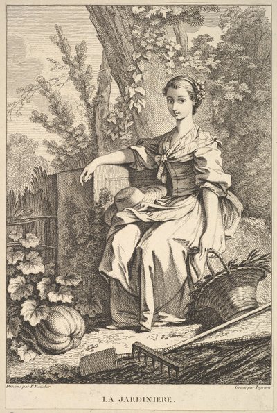 Il giardiniere, 1741-63 da François Boucher