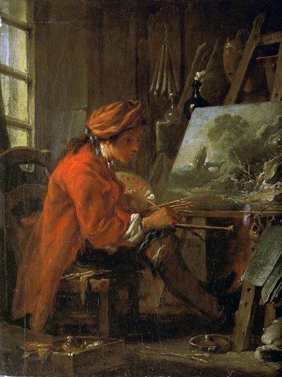 Il pittore nel suo studio Autoritratto da François Boucher