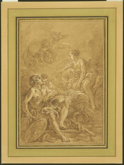 Venere comanda a Vulcano di fare le armi per Enea da François Boucher
