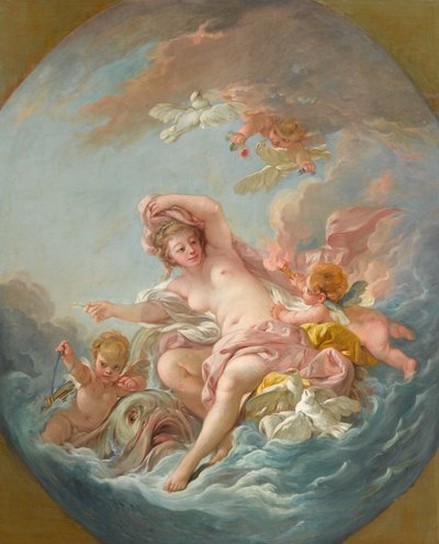 Venere che sorge dalle onde, c.1766 da François Boucher