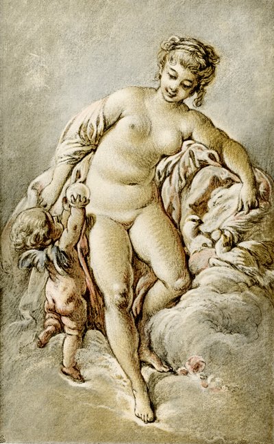 Venere con i piccioni da François Boucher