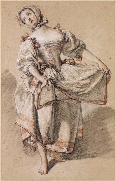 Giovane contadina che danza da François Boucher
