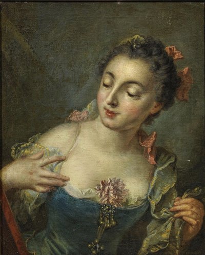 Giovane donna a sinistra da François Boucher