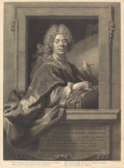 Nicolas de Largilliere da François Chereau I after Nicolas de Largillierre