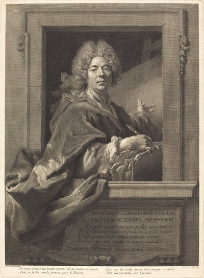 Nicolas de Largillière da François Chereau I after Nicolas de Largillierre