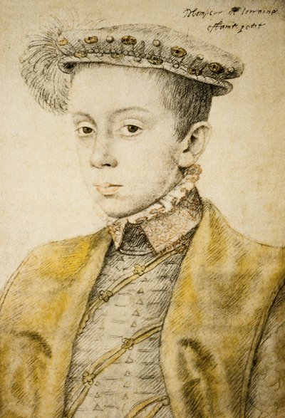 Carlo II o III di Lorena (1543-1608), c.1558 da François Clouet