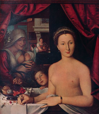 Dama al bagno, c1571 da François Clouet